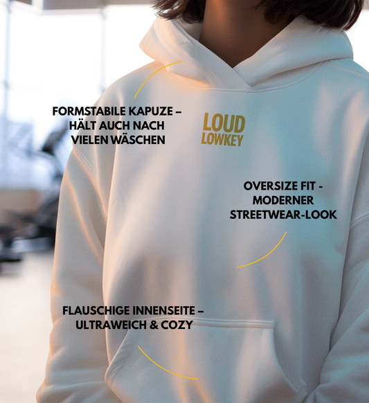 POWER IN PEACE - Ladies Boxcut Hoodie | Loud