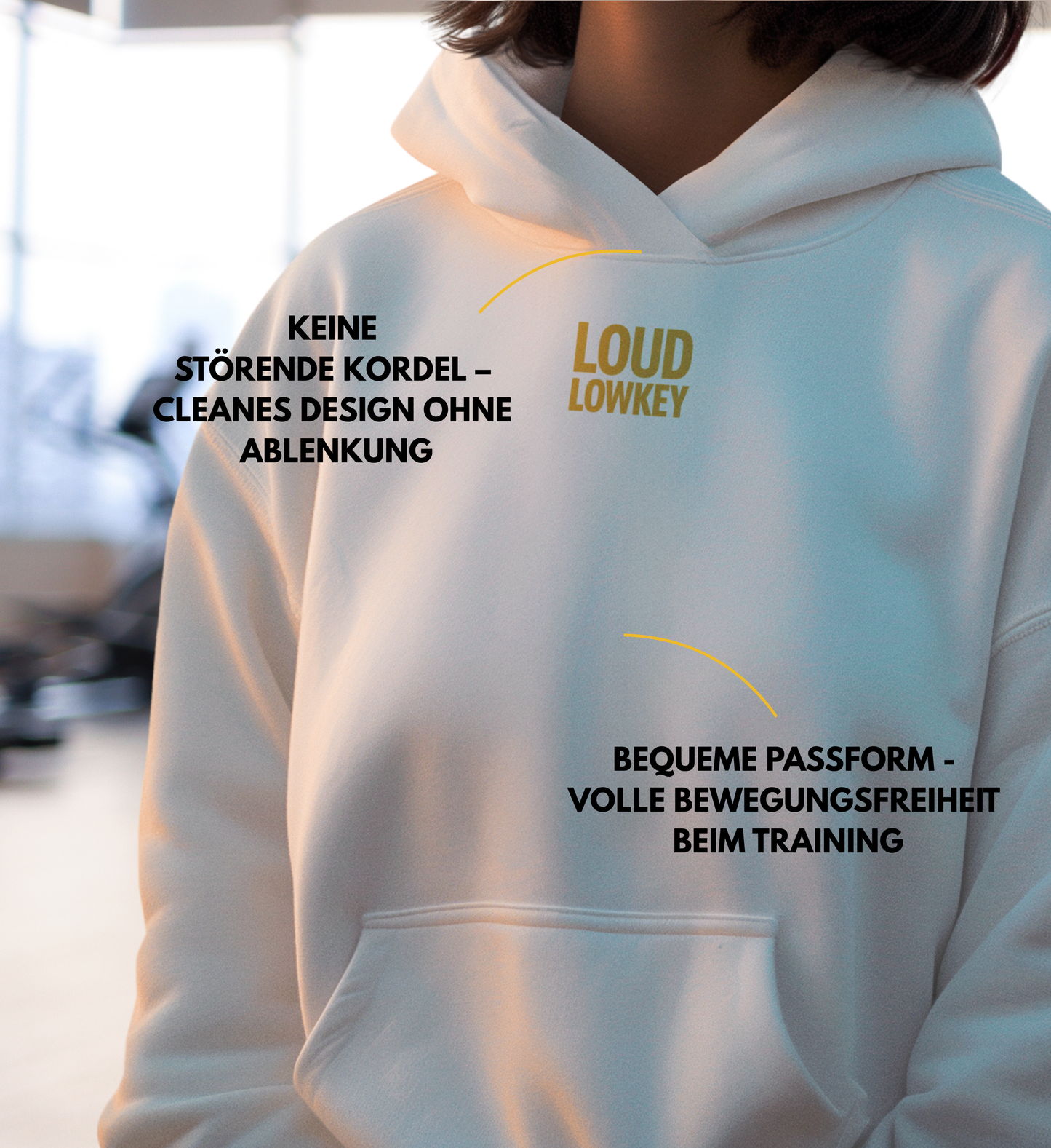 POWER IN PEACE - Ladies Boxcut Hoodie | Loud