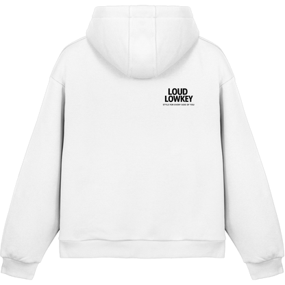 BLACK LOGO - Fluffy Boxcut Hoodie | Lowkey
