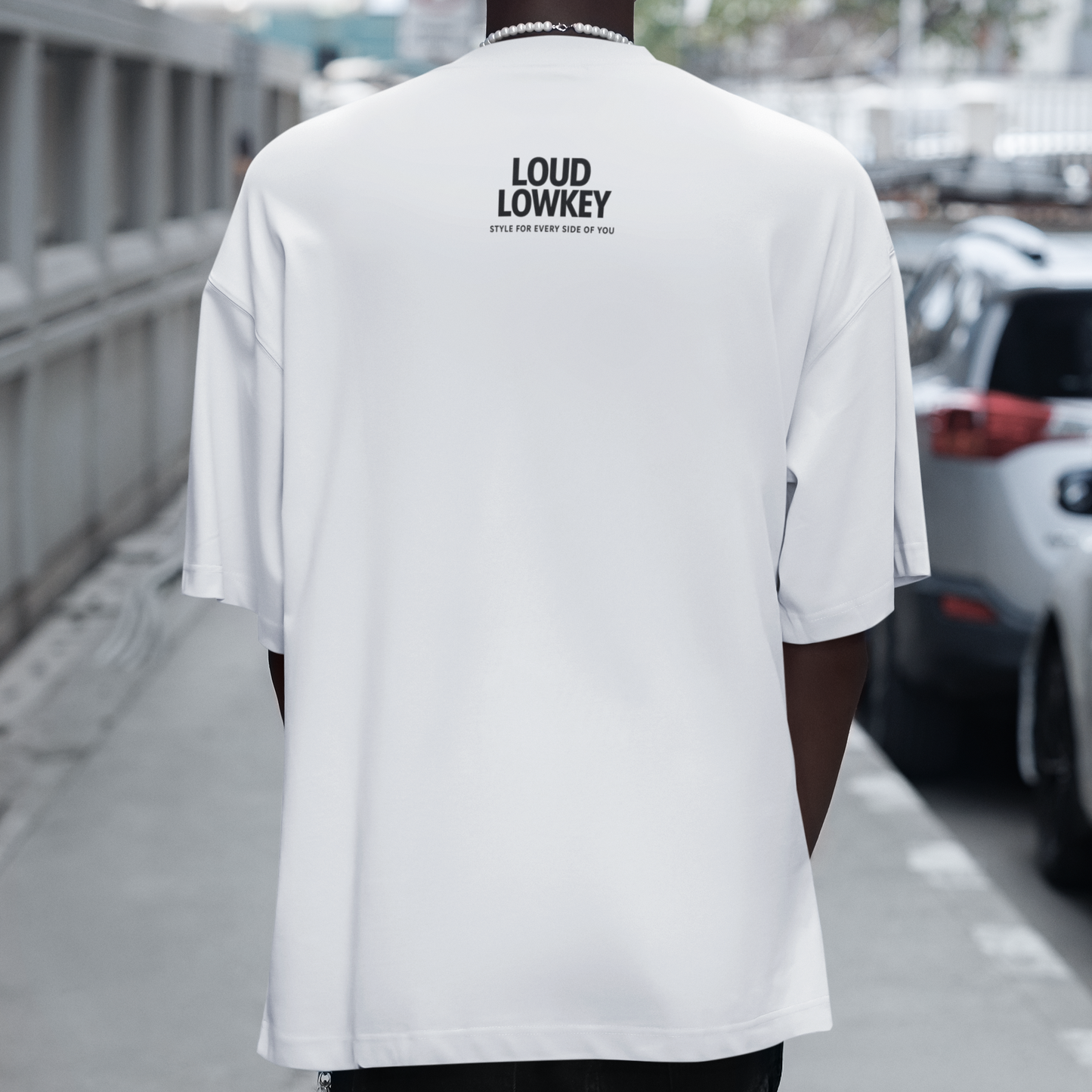 BLACK LOGO - Heavy Oversized Shirt | Lowkey