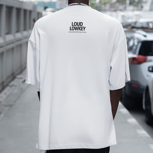 BLACK LOGO - Heavy Oversized Shirt | Lowkey
