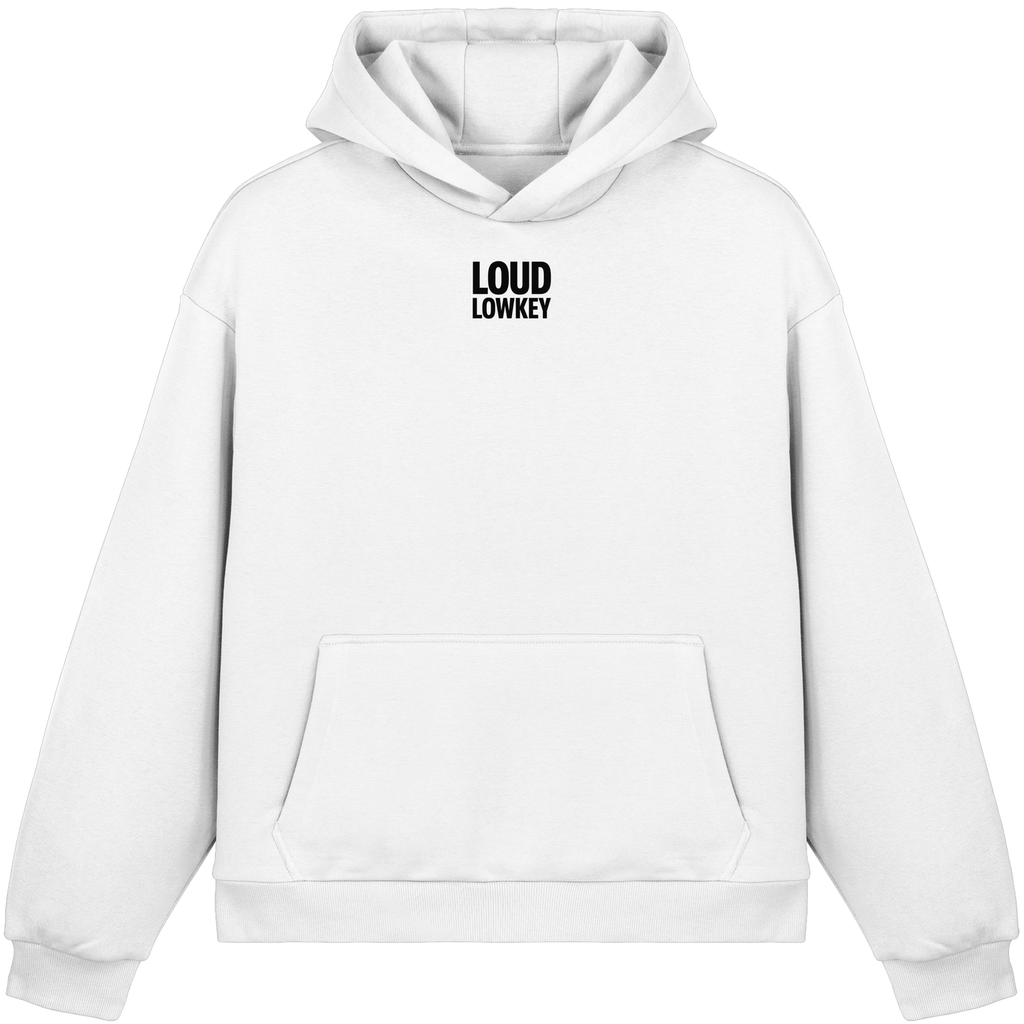 BLACK LOGO - Fluffy Boxcut Hoodie | Lowkey