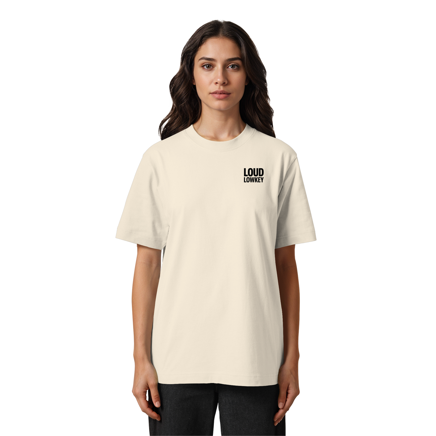 BLACK LOGO - Heavy Oversized Shirt | Lowkey