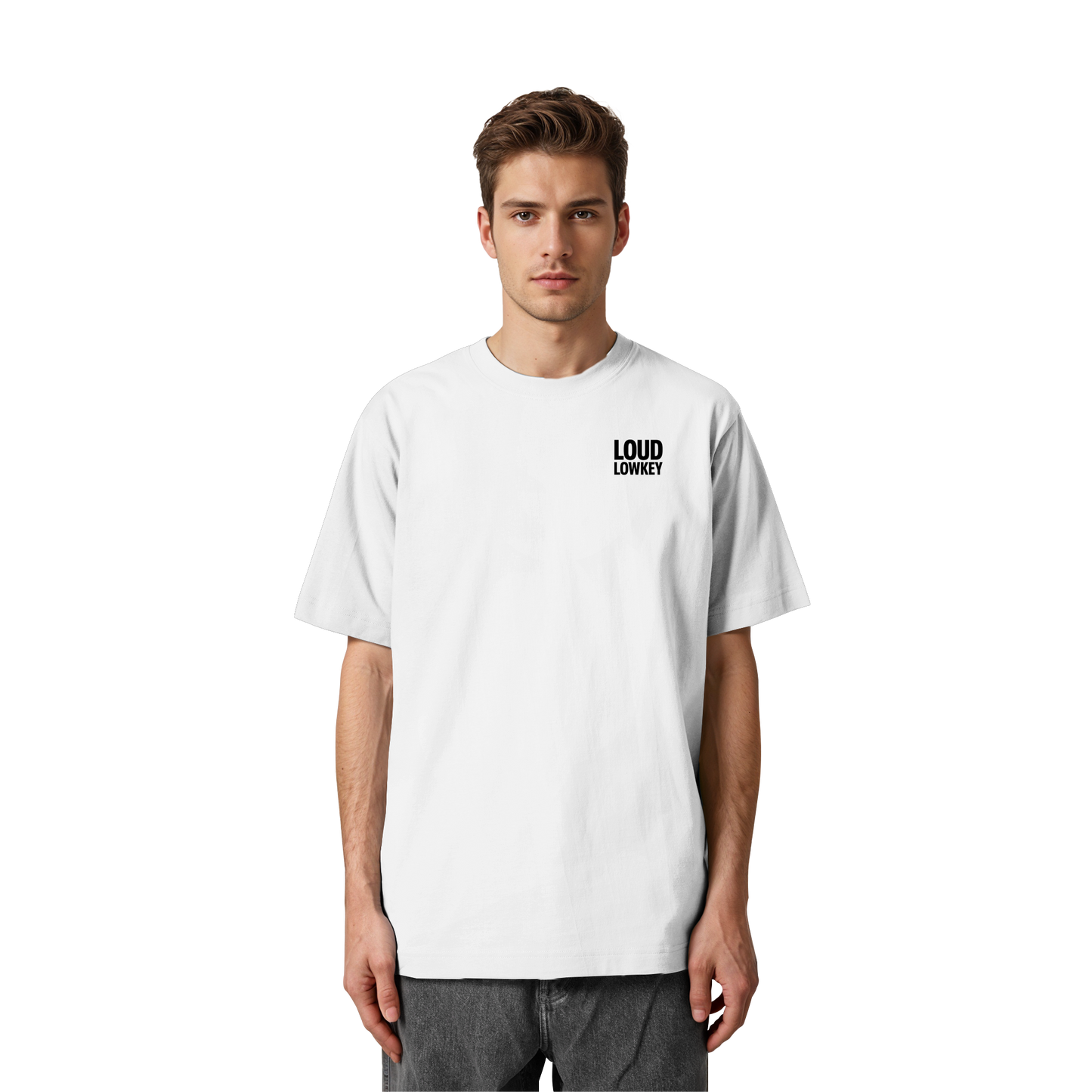 BLACK LOGO - Heavy Oversized Shirt | Lowkey