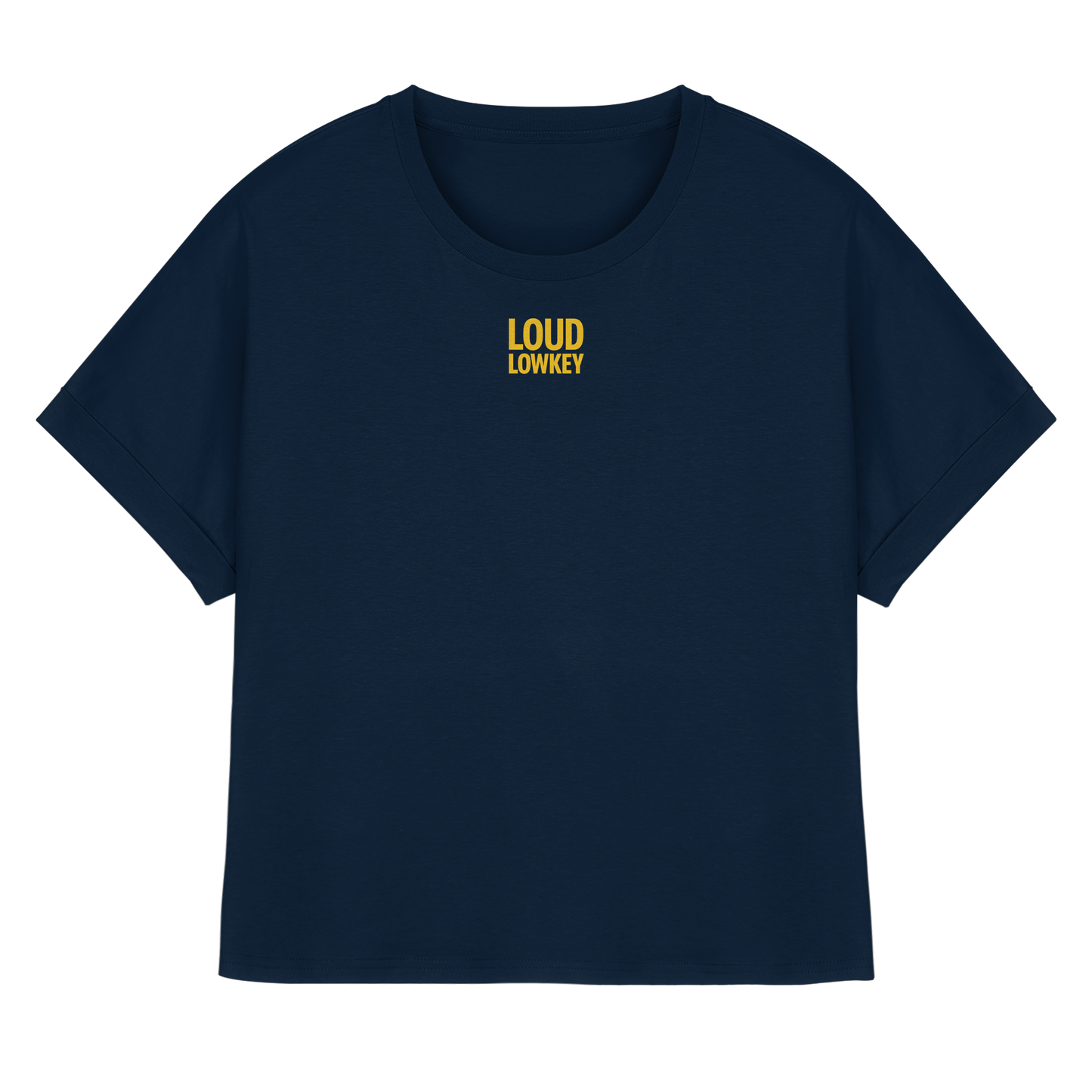 POWER IN PEACE - Ladies Rolled Sleeves T-Shirt | Loud