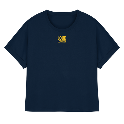 POWER IN PEACE - Ladies Rolled Sleeves T-Shirt | Loud