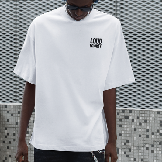 BLACK LOGO - Heavy Oversized Shirt | Lowkey